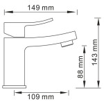 Смеситель для раковины WasserKraft Aller 1063 white