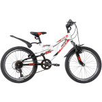 Велосипед Novatrack 20SS6V.SHARK.WT20 белый (140671)