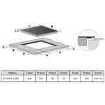 Встраиваемая индукционная варочная панель Korting HI 43053 B