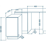 Встраиваемая посудомоечная машина Indesit DISR 16M19 A EU