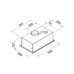 Встраиваемая вытяжка Maunfeld Crosby Singl 60 бежевый