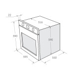 Встраиваемый электрический духовой шкаф Maunfeld AEOC.575S