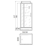 Душевая кабина River Tana 100*80*14 (10000003119)