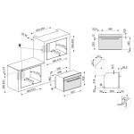 Встраиваемая микроволновая печь Smeg SF4101MS1