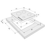 Встраиваемая газовая варочная панель Krona CALORE 60 WH