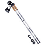 Палки для скандинавской ходьбы Berger Rainbow 77-135 серый/белый