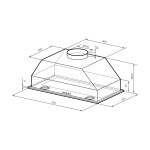 Встраиваемая вытяжка Lex Ghost 600 Ivory Light