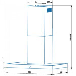 Каминная вытяжка Cata B6-T600 XGBK