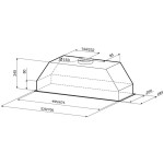 Встраиваемая вытяжка Kronasteel Mini 600 White