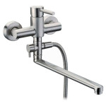 Смеситель для ванны WasserKraft Wern 4202L матовый хром