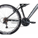 Велосипед Forward Flash 26 1.0 черный/серый 2022 г 15" RBK22FW26642