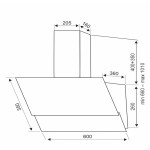 Каминная вытяжка Dach ANGELIKA 60 black