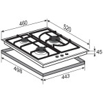 Встраиваемая газовая варочная панель Zigmund & Shtain M 26.4 W