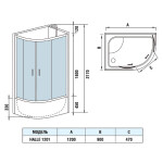 Душевая кабина WeltWasser WW500 Halle 1201 R