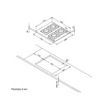 Встраиваемая газовая варочная панель Korting HG 665 CTRN