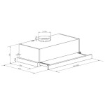 Встраиваемая вытяжка Lex Hubble 600 Ivory Light