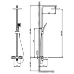 Душевая система Timo Tetra-Thermo SX-0169/00 chrome
