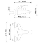 Смеситель для ванны WasserKraft Rossel 2801 хром