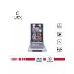 Встраиваемая посудомоечная машина Lex PM 4563 B