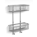 Полка настенная прямая 2-х этаж. хромированная Langberger (253-70262)