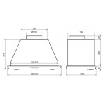 Встраиваемая вытяжка Elikor Врезной блок 72Н-1000-Э4Д нержавеющая сталь