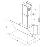 Каминная вытяжка Zigmund & Shtain K 146.6 W