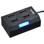 Разветвитель USB 2.0 Buro BU-HUB4-U2.0 черный