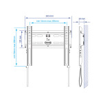 Кронштейн для телевизора Kromax Flat-5 черный