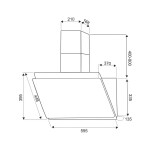 Каминная вытяжка Exiteq EX-1126 white
