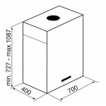Островная вытяжка Korting KHA 7950 X Cube