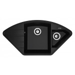 Кухонная мойка Flortek Крокус 980 черный (23.040.E0980.102)