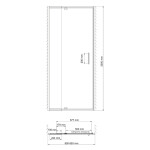 Душевая дверь WasserKraft 48P04