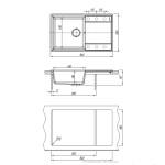 Кухонная мойка Flortek 23020 D 0840104