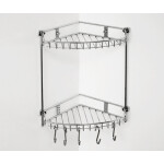 Полка металлическая угловая двойная WasserKraft K-1222