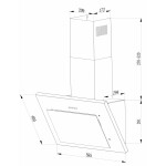Каминная вытяжка Hebermann HBKH 60.2 B