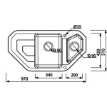 Кухонная мойка Kuppersberg Lavanda 1,5B1D black