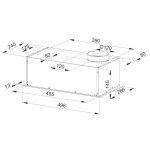 Встраиваемая вытяжка Weissgauff Alpha 50 PB BL