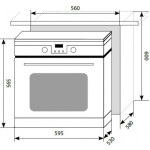 Встраиваемый электрический духовой шкаф Lex EDP 093 WH New