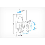Кронштейн для телевизора Holder LCDS-5003 металлик