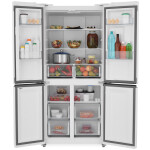 Холодильник Zugel ZRCD430W белое стекло