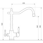 Смеситель для кухни Zigmund & Shtain ZS 1900B каменная соль