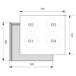 Встраиваемая индукционная варочная панель Lex EVI 640-1 BL