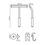 Скребок для душевой кабины WasserKraft K-211B