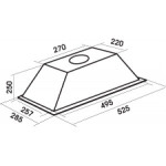 Встраиваемая вытяжка MBS Cassia 160 inox
