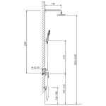 Душевая система Timo Selene SX-2069/00 SM1013 chrome