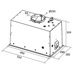 Встраиваемая вытяжка Elica Lane MBL/A/52