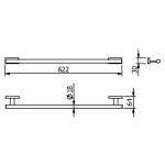 Полотенцедержатель одинарный Langberger Alster (10901A) хром