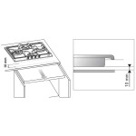 Встраиваемая газовая варочная панель Smeg SR764PO