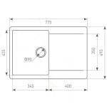 Кухонная мойка Zigmund & Shtain Rechteck 775 молодое шампанское