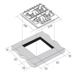 Встраиваемая газовая варочная панель Zugel ZGC308B